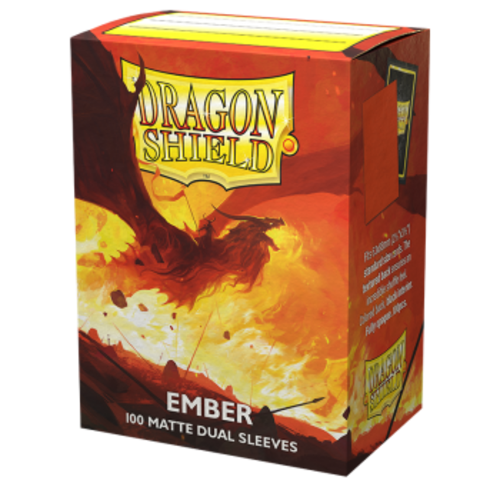 Dragonshield Dragonshield Box 100 Dual Matte Sleeves  'Ember' **