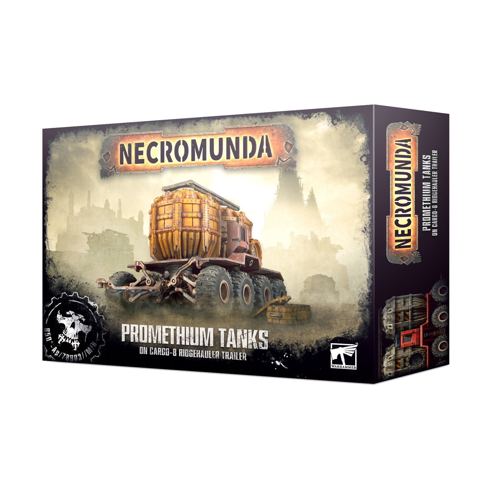 Games Workshop Necromunda Promethium Tanks on Cargo-8 Trailer