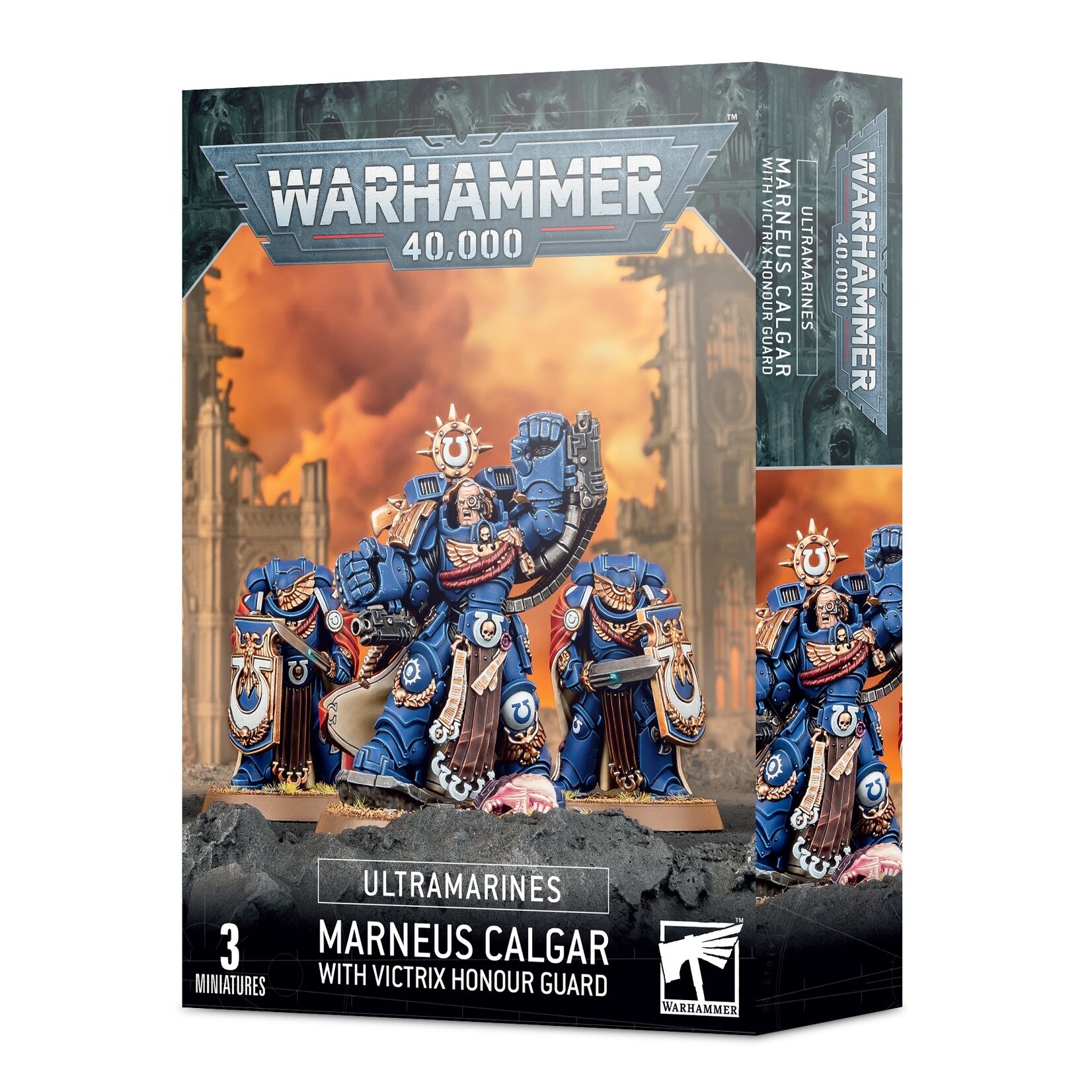 Games Workshop Space Marines Ultramarines Marneus Calgar with Victrix Honour Guard