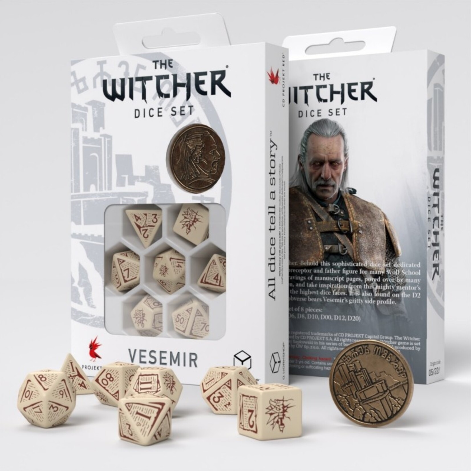 Q-Workshop The Witcher: Vesemir The Old Wolf Dice Set