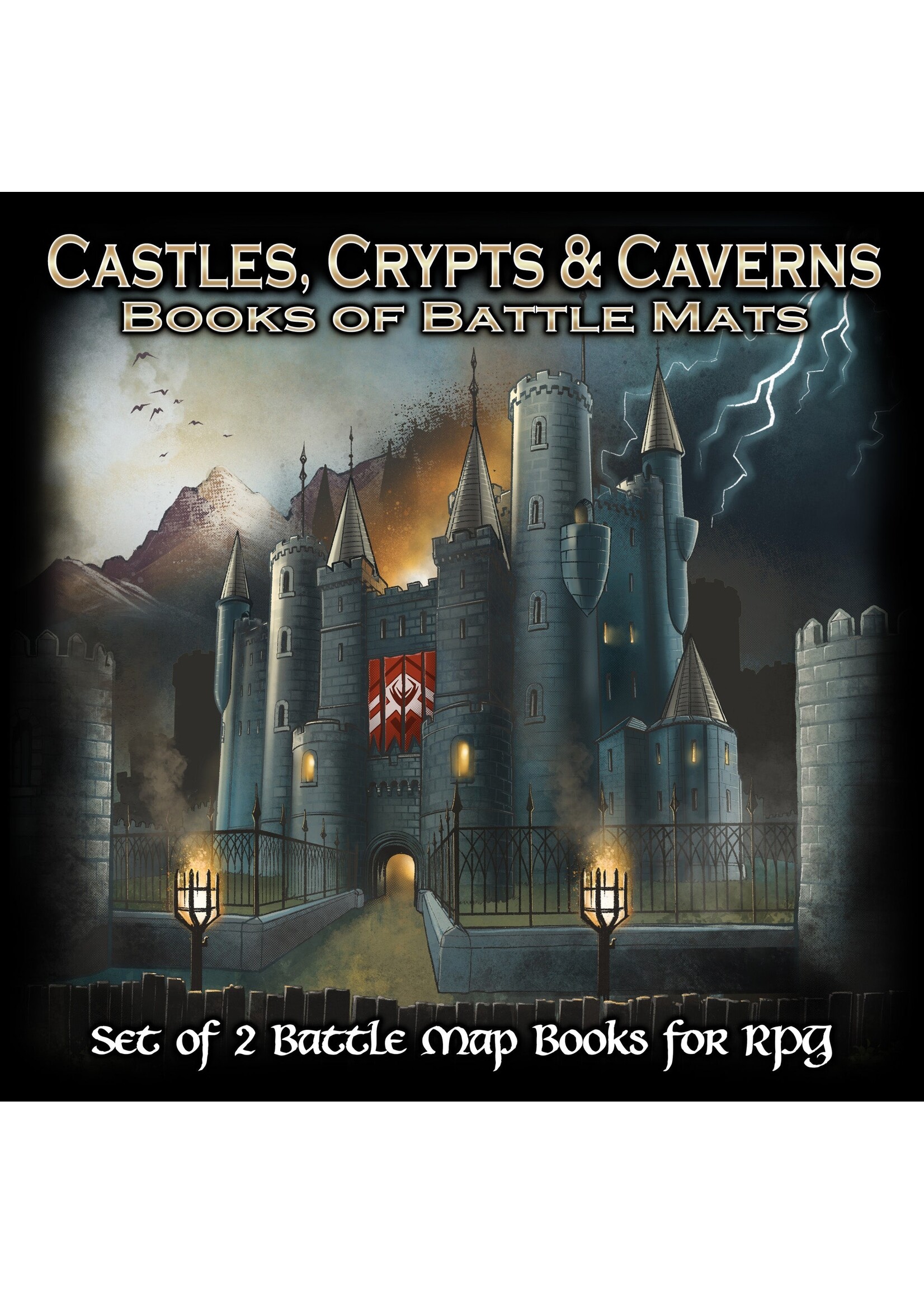 Loke Battlemats Castles, Crypts & Caverns Books of Battle Mats (EN)