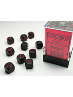 Chessex Chessex 36 x D6 Set Opaque 12mm - Black/Red
