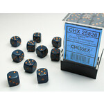 Chessex Chessex 36 x D6 Set Opaque 12mm - Dusty Blue/Copper