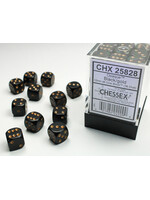 Chessex Chessex 36 x D6 Set Opaque 12mm - Black/Gold