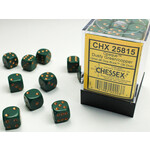 Chessex Chessex 36 x D6 Set Opaque 12mm - Dusty  Green/Copper