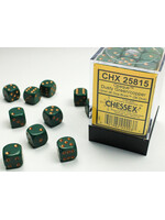 Chessex Chessex 36 x D6 Set Opaque 12mm - Dusty  Green/Copper