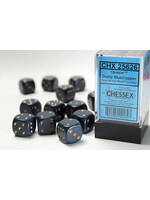 Chessex Chessex 12 x D6 Set Opaque 16mm - Dusty Blue/Copper