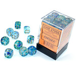 Chessex Chessex 36 x D6 Set Nebula 12mm - Oceanic/Gold