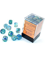 Chessex Chessex 36 x D6 Set Nebula 12mm - Oceanic/Gold