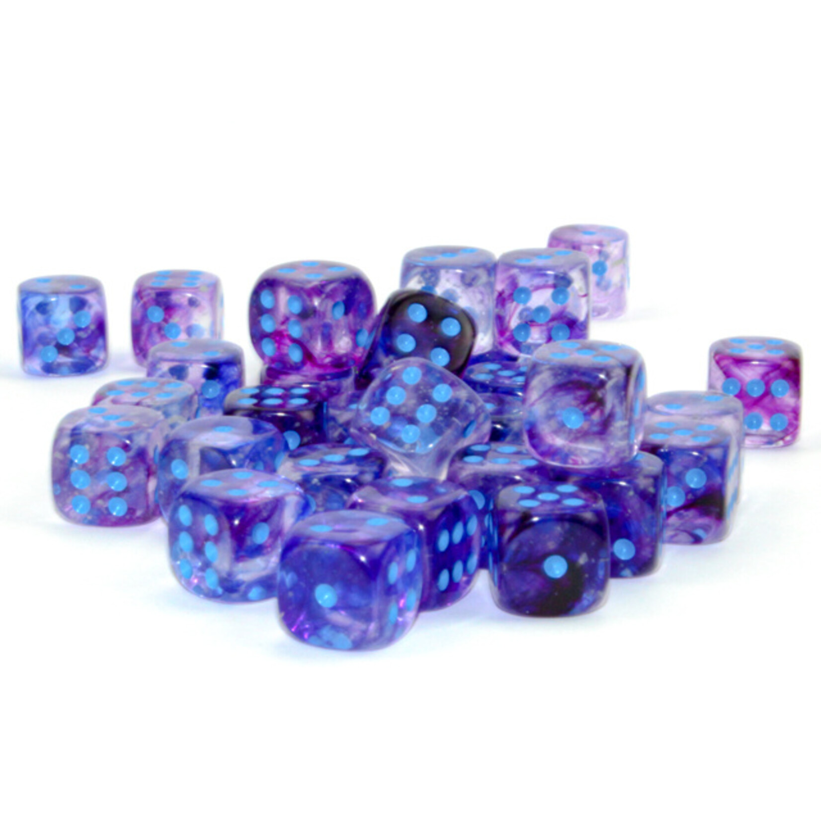 Chessex Chessex 36 x D6 Set Nebula 12mm - Nocturnal/Blue