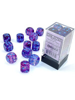 Chessex Chessex 12 x D6 Set Nebula 16mm - Nocturnal/Blue