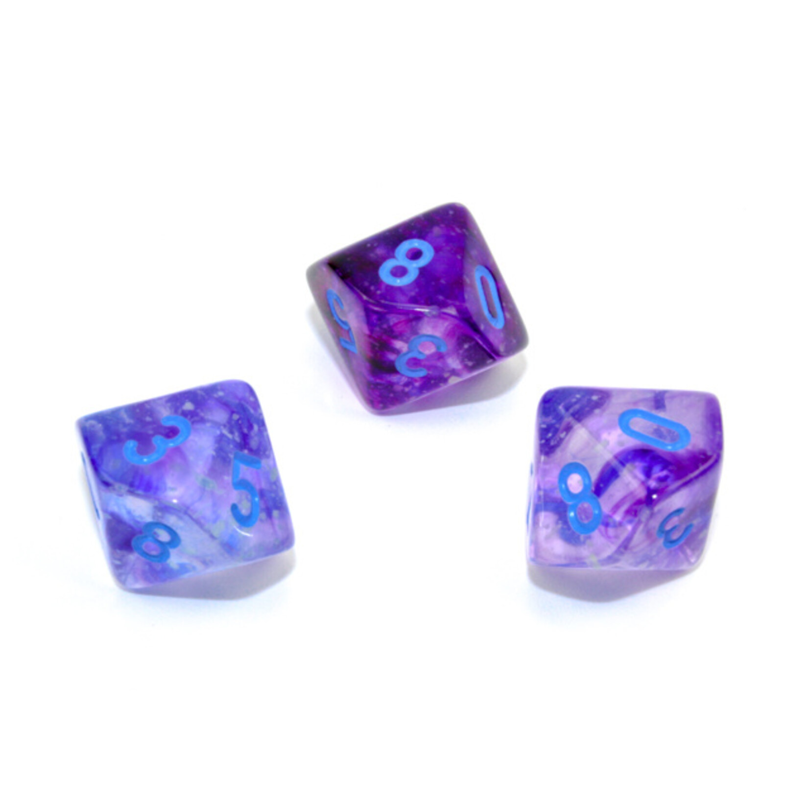 Chessex Chessex 10 x D10 Set Nebula - Nocturnal/Blue **