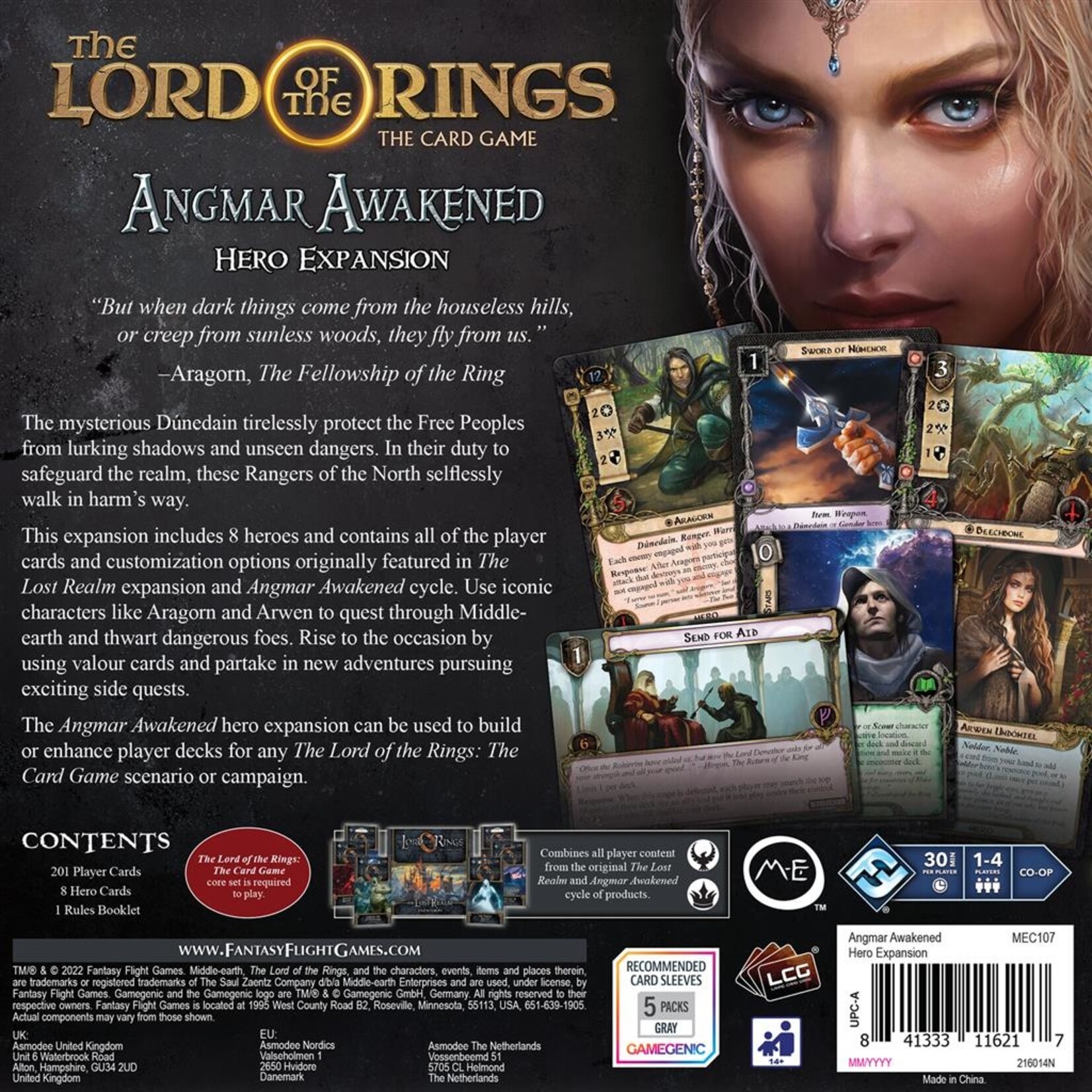 Fantasy Flight Games Lord of the Rings LCG: Angmar Awakened Hero Expansion (EN)