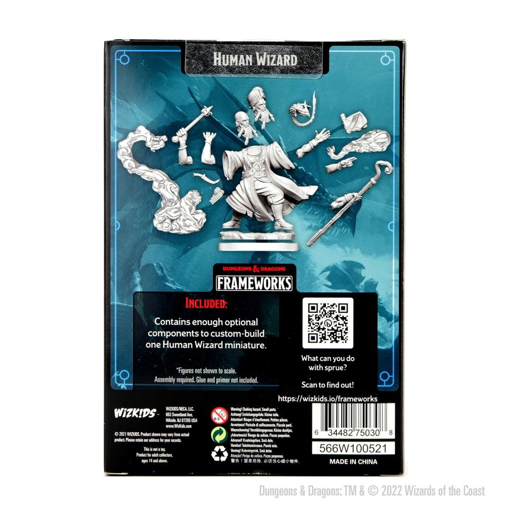 Wizkids D&D Frameworks Human Wizard Male