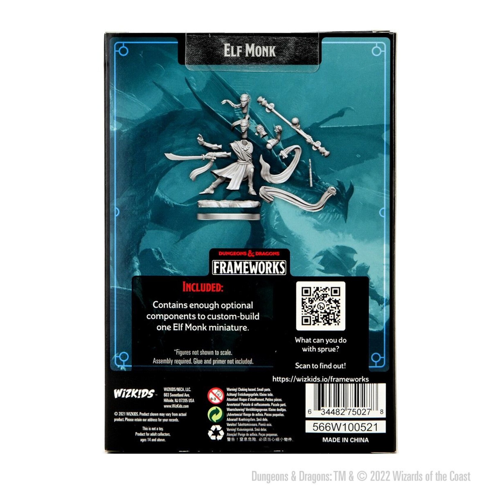 Wizkids D&D Frameworks Elf Monk Male