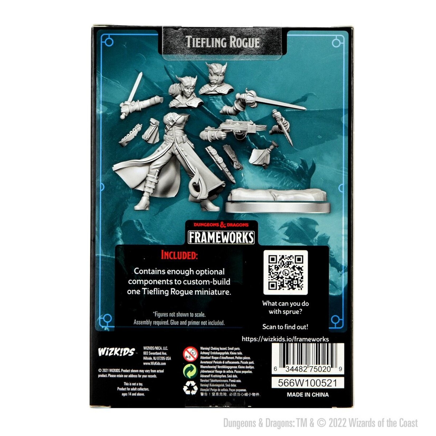 Wizkids D&D Frameworks Tiefling Rogue Female