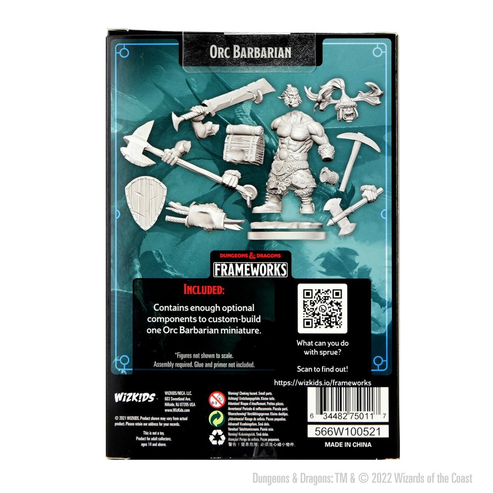 Wizkids D&D Frameworks  Orc Barbarian Male