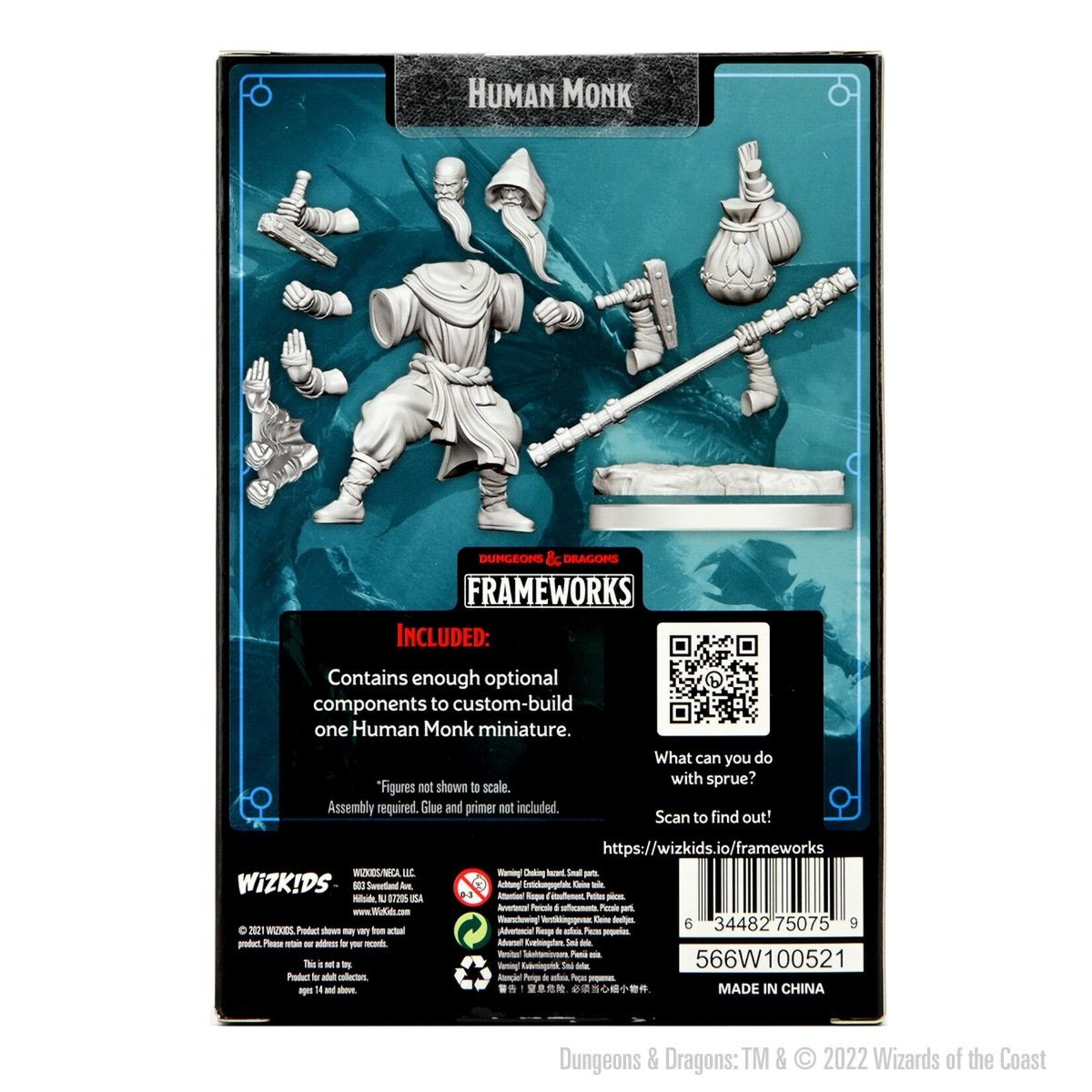 Wizkids D&D Frameworks  Human Monk Male