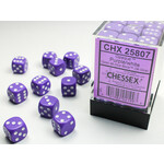 Chessex Chessex 36 x D6 Set Opaque 12mm - Purple/White