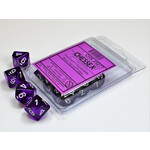 Chessex Chessex 10 x D10 Set Translucent - Purple/White **