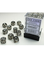 Chessex Chessex 36 x D6 Set Translucent 12mm - Smoke/White
