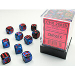 Chessex Chessex 36 x D6 Set Gemini 12mm - Black Starlight/Red