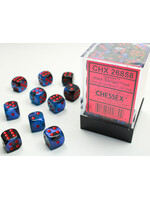 Chessex Chessex 36 x D6 Set Gemini 12mm - Black Starlight/Red