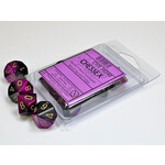 Chessex Chessex 10 x D10 Set Gemini - Black-Purple/Gold **