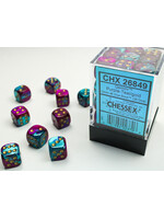 Chessex Chessex 36 x D6 Set Gemini 12mm - Purple-Teal/Gold