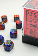 Chessex Chessex 36 x D6 Set Gemini 12mm - Blue-Red/Gold