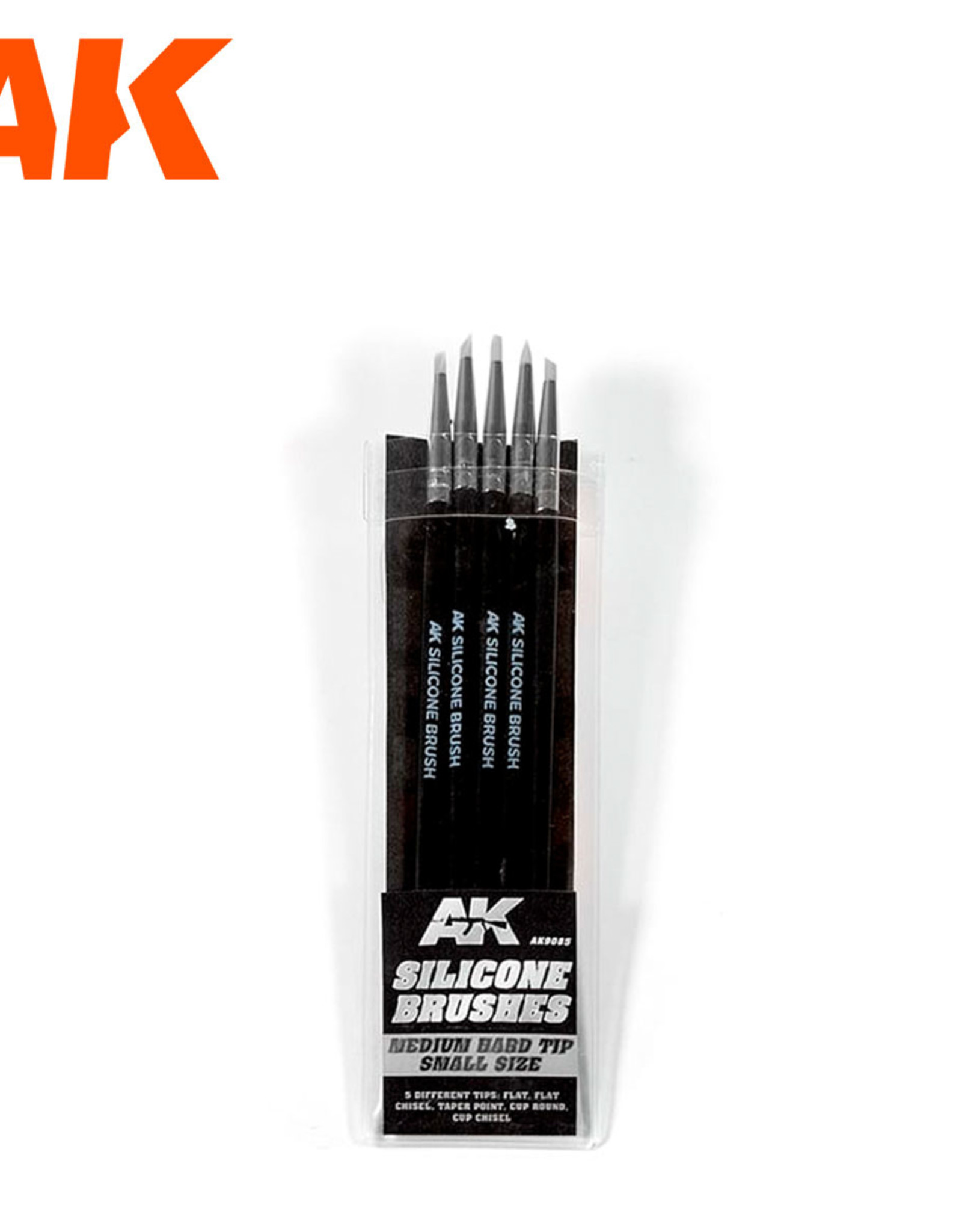 AK Interactive AK Silicone Brushes Medium Tip Small Size