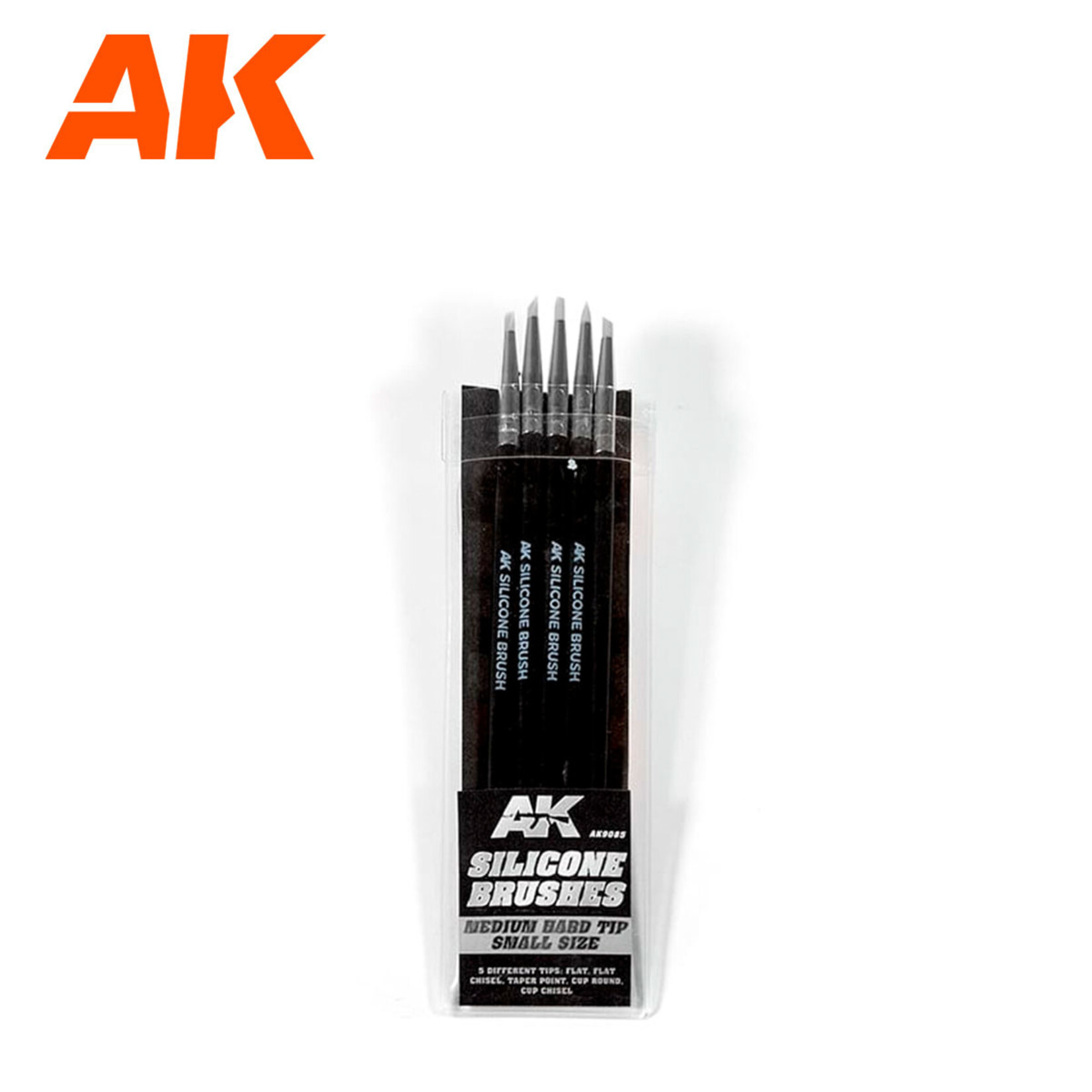 AK Interactive AK Silicone Brushes Medium Tip Small Size