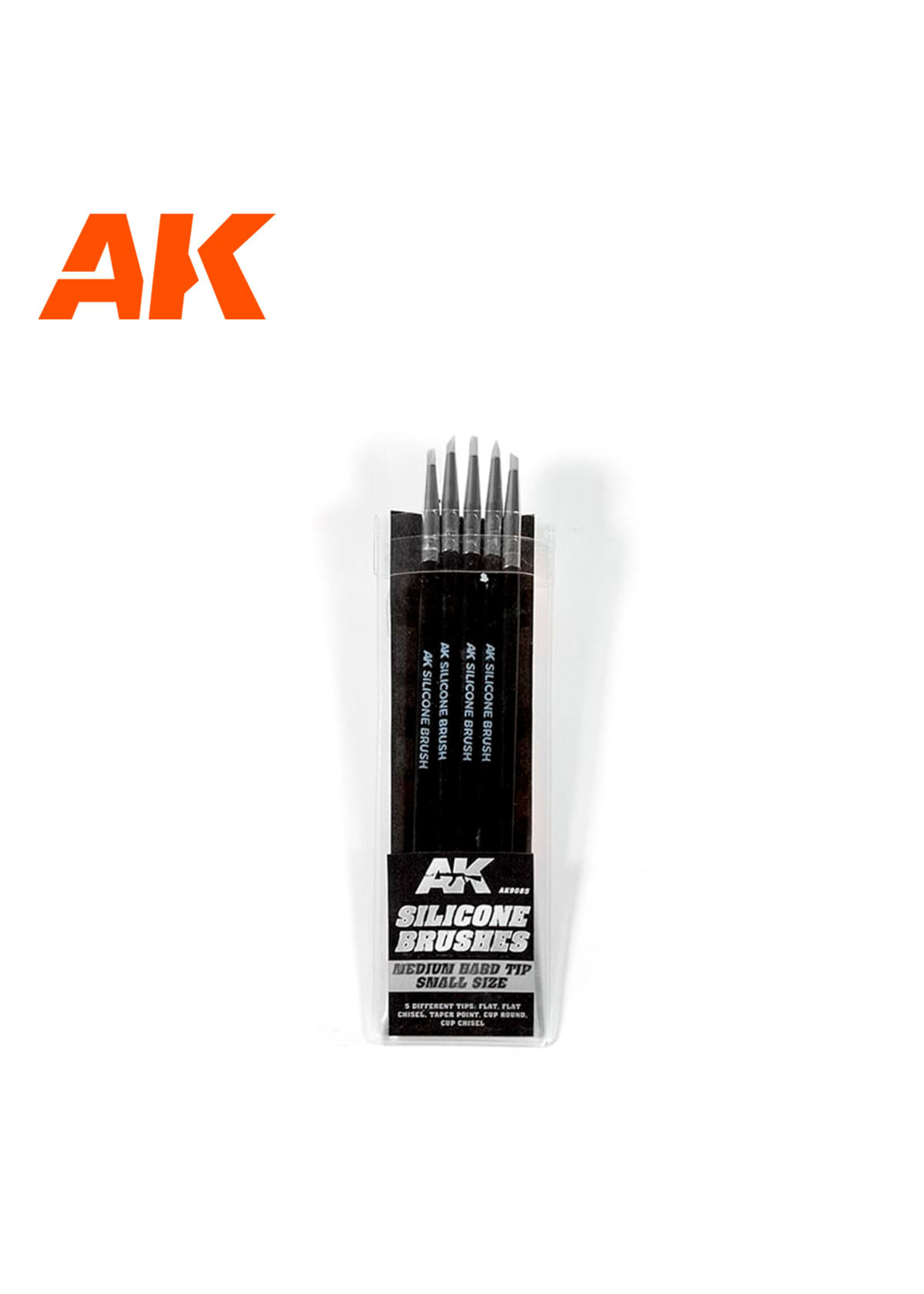AK Interactive AK Silicone Brushes Medium Tip Small Size