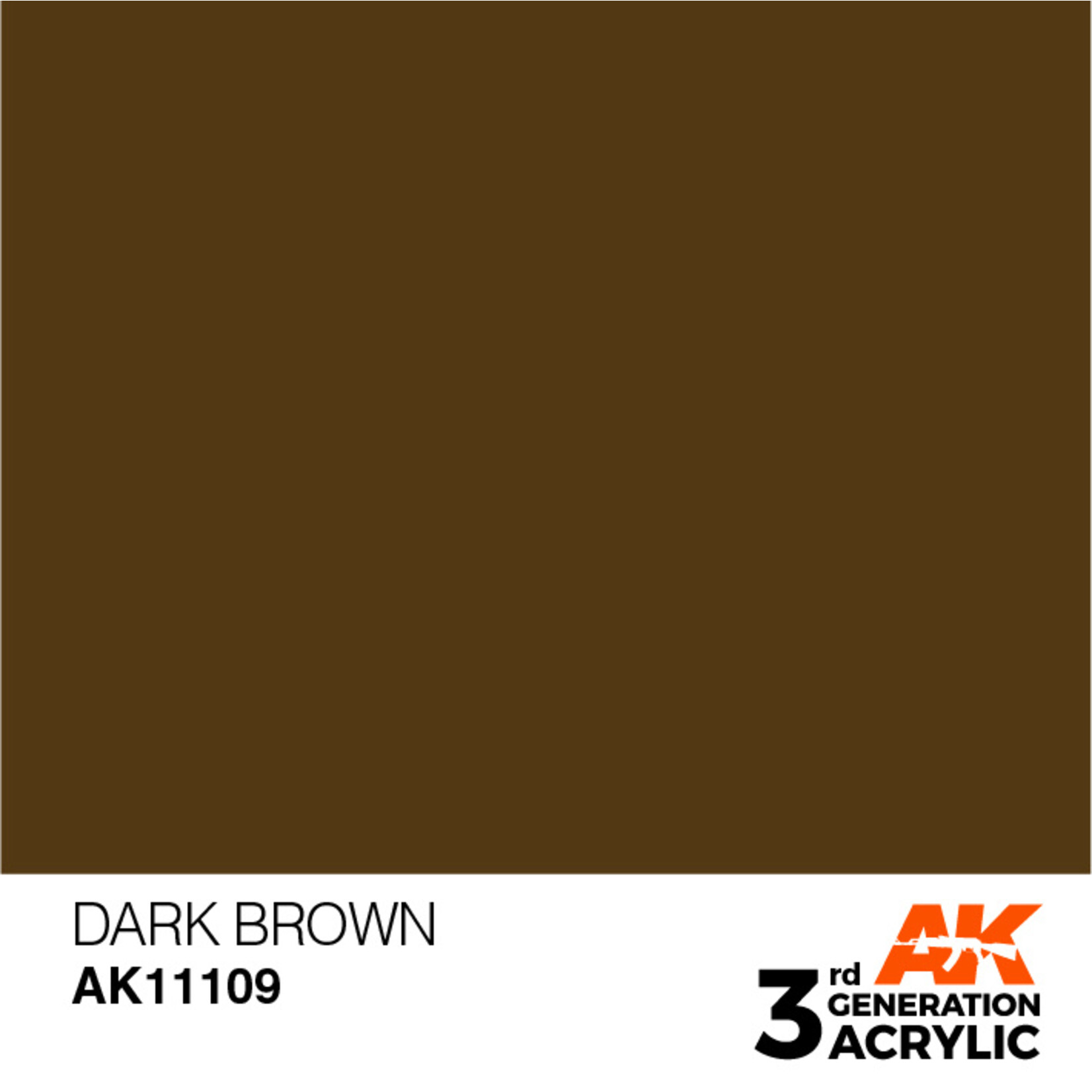 AK Interactive AK 3rd Gen Acrylics: Dark Brown (17ml)