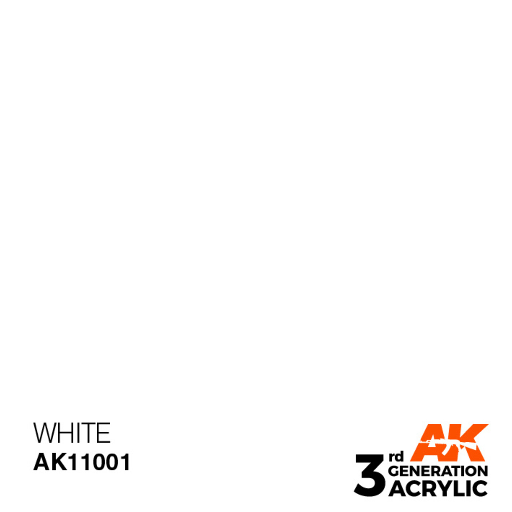 AK Interactive AK 3rd Gen Acrylics: White (17ml)