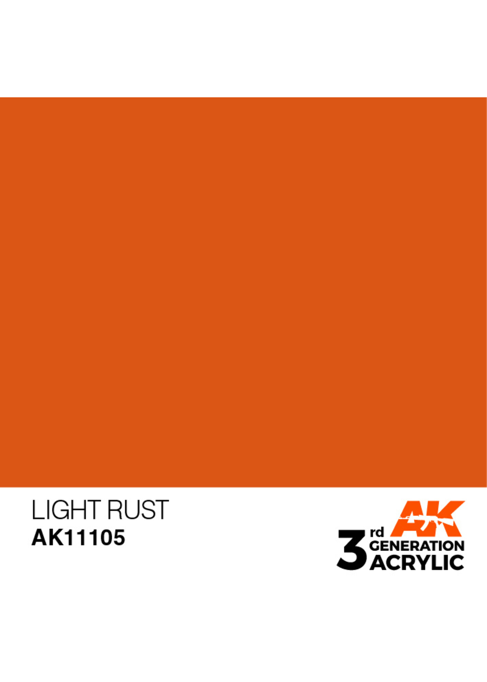 AK Interactive AK 3rd Gen Acrylics: Light Rust (17ml)