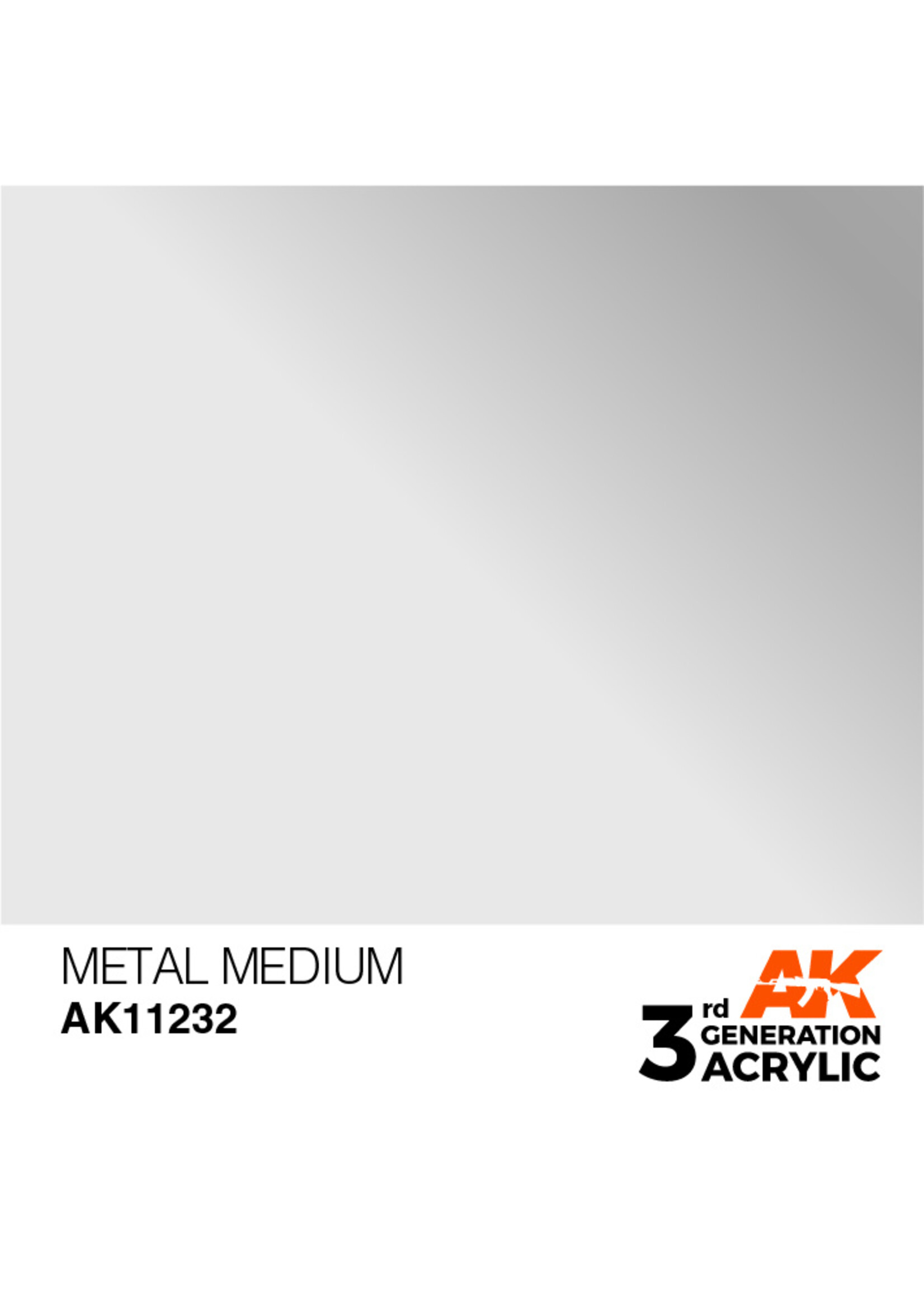 AK Interactive AK 3rd Gen Acrylics: Metal Medium (17ml)