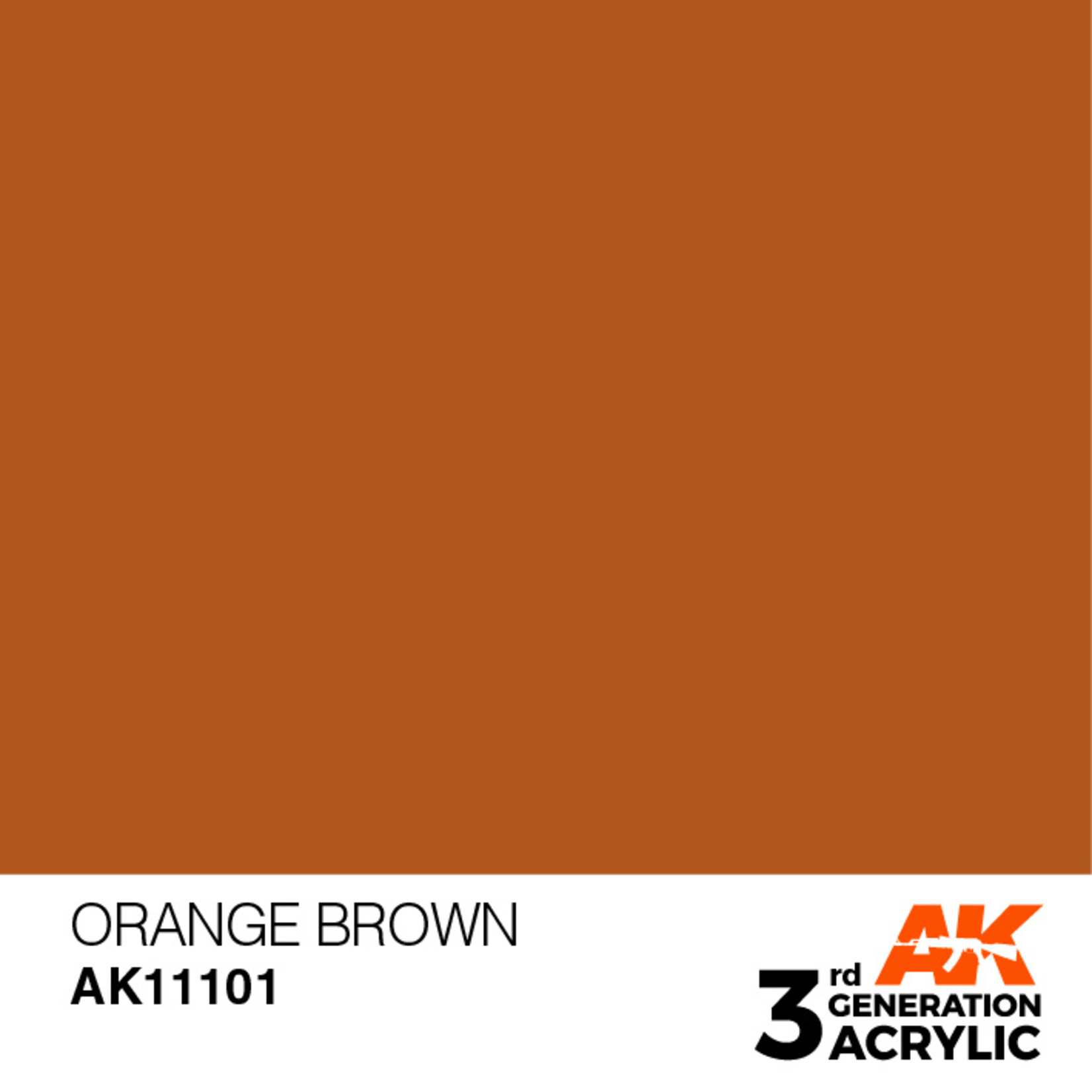 AK Interactive AK 3rd Gen Acrylics: Orange Brown (17ml)