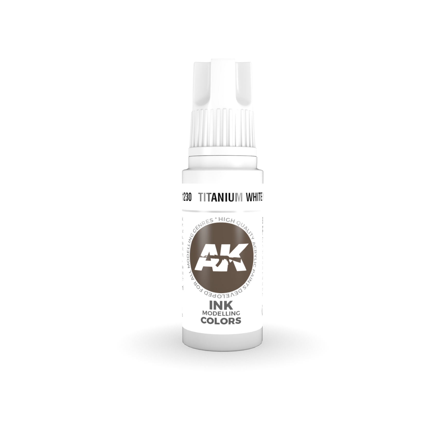 AK Interactive AK 3rd Gen Acrylics: Titanium White INK (17ml)