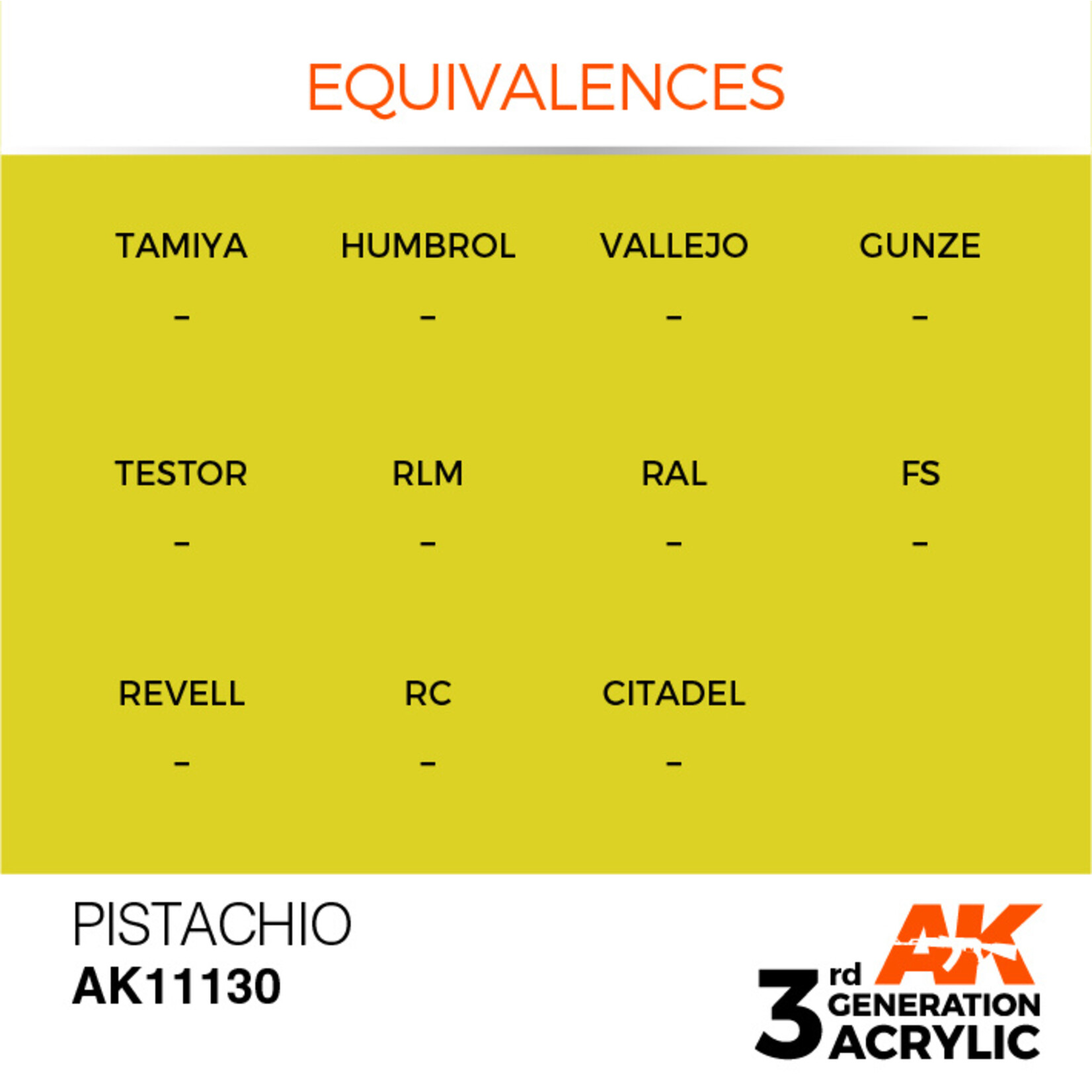 AK Interactive AK 3rd Gen Acrylics: Pistachio (17ml)