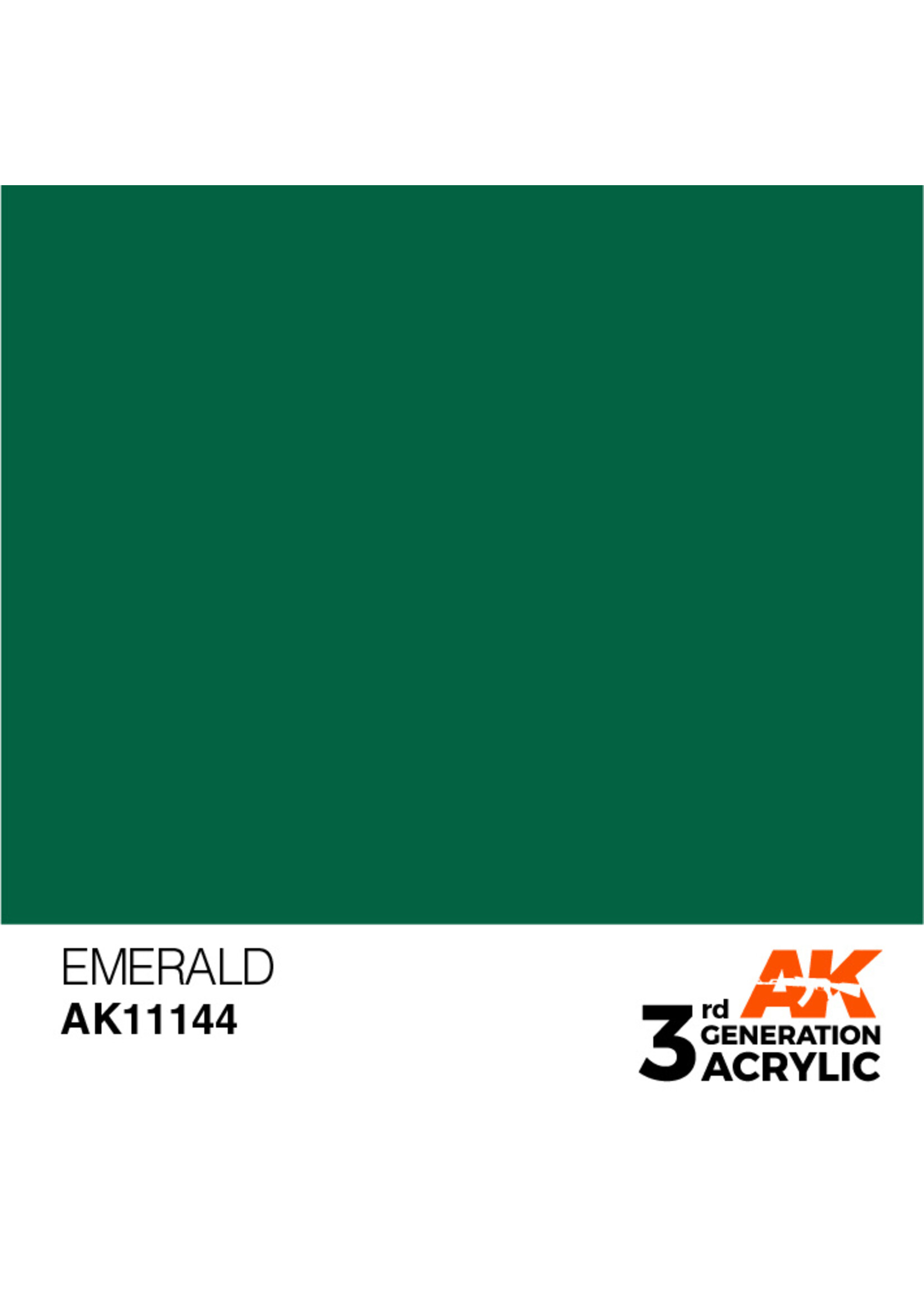 AK Interactive AK 3rd Gen Acrylics: Emerald (17ml)