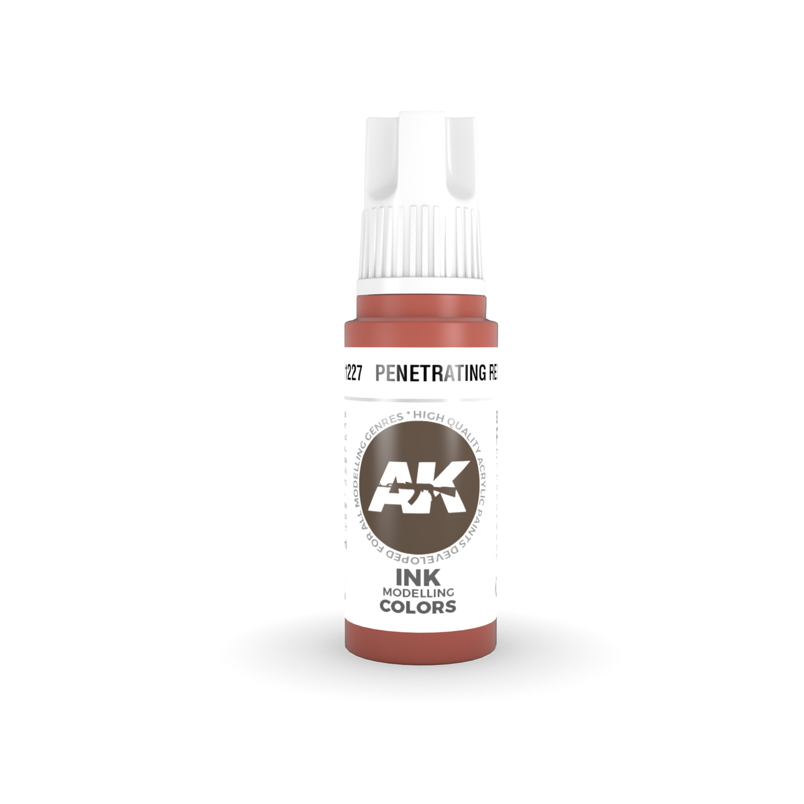 AK Interactive AK 3rd Gen Acrylics: Penetrating Red INK (17ml)