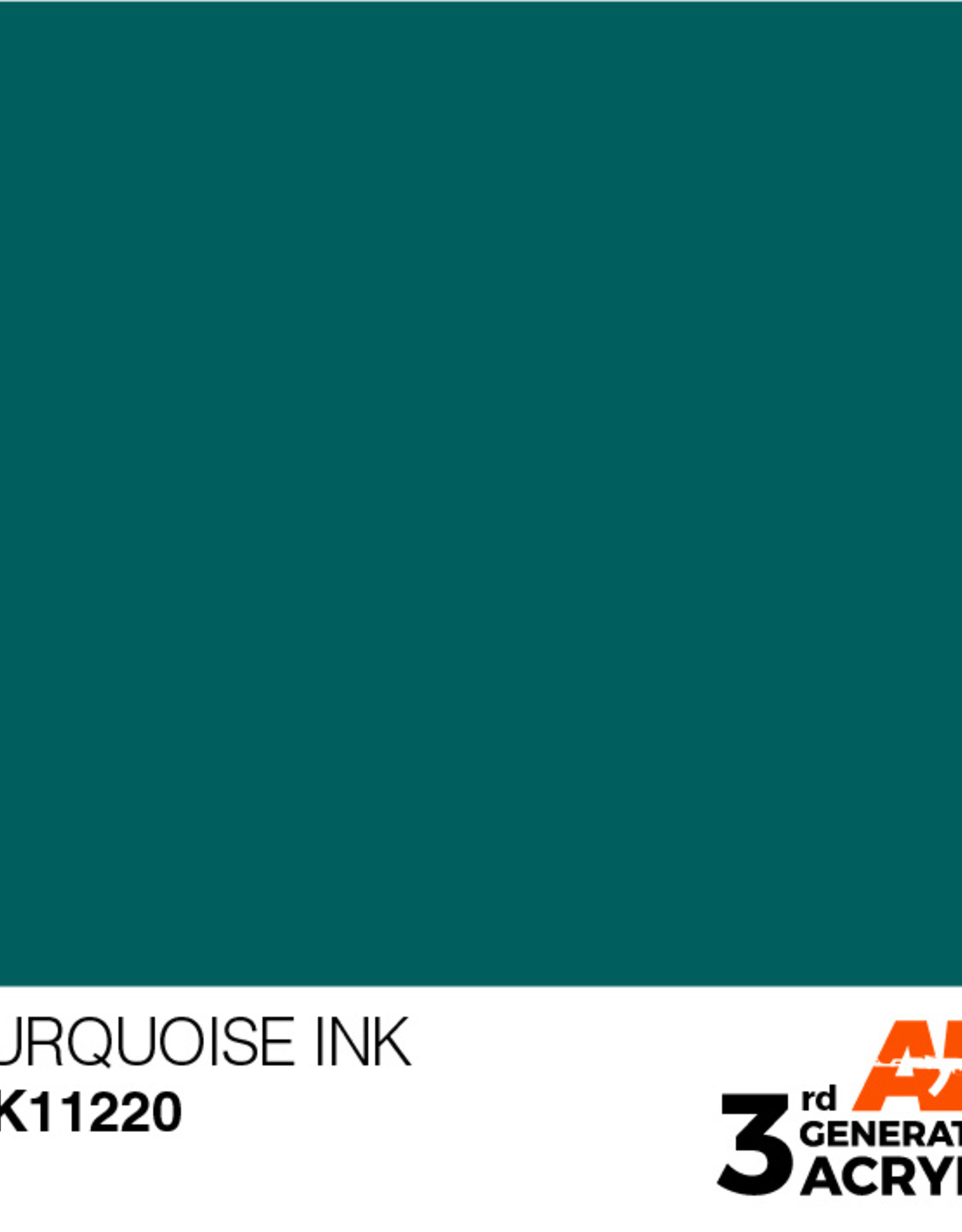 AK Interactive AK 3rd Gen Acrylics: Turquoise INK (17ml)