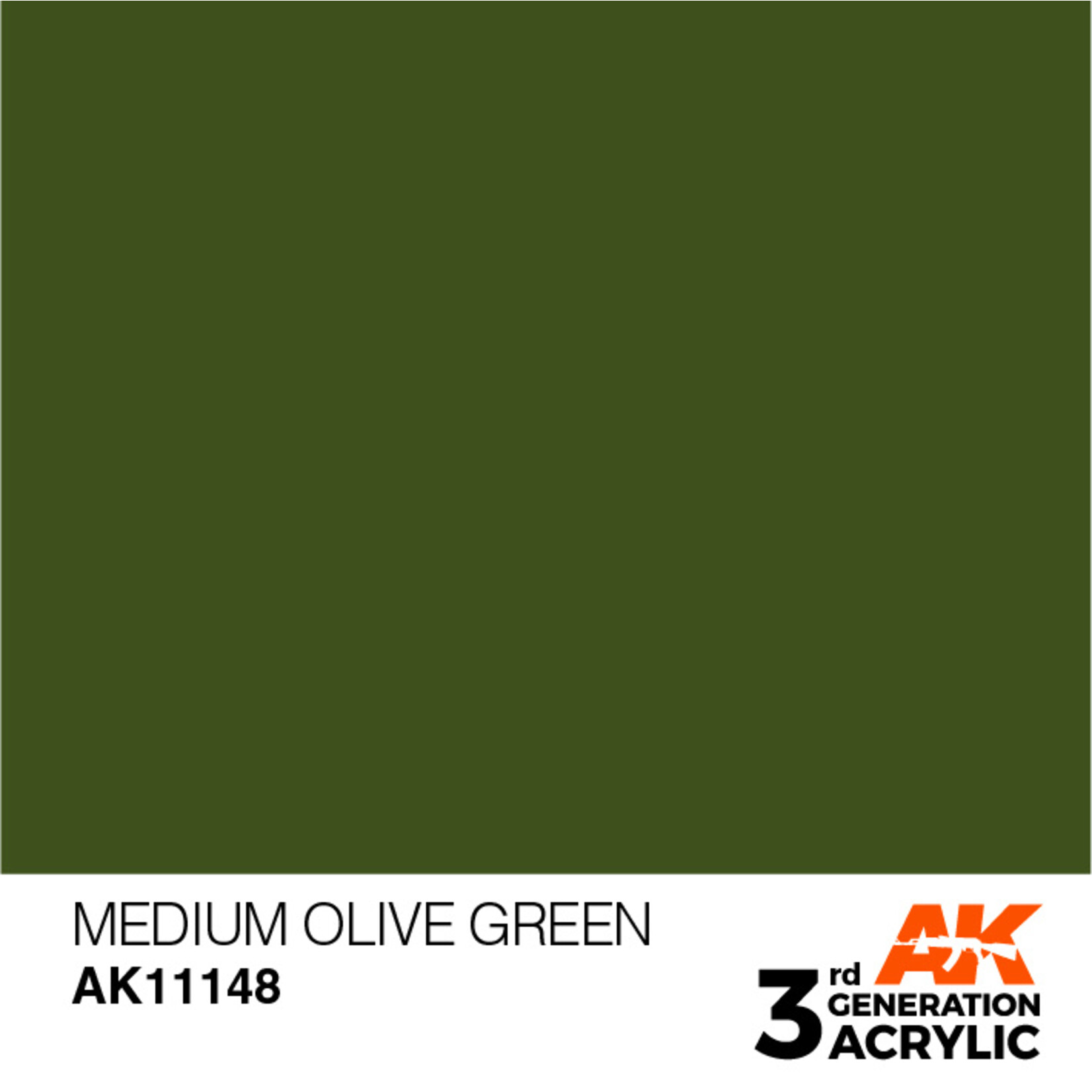 AK Interactive AK 3rd Gen Acrylics: Medium Olive Green (17ml)