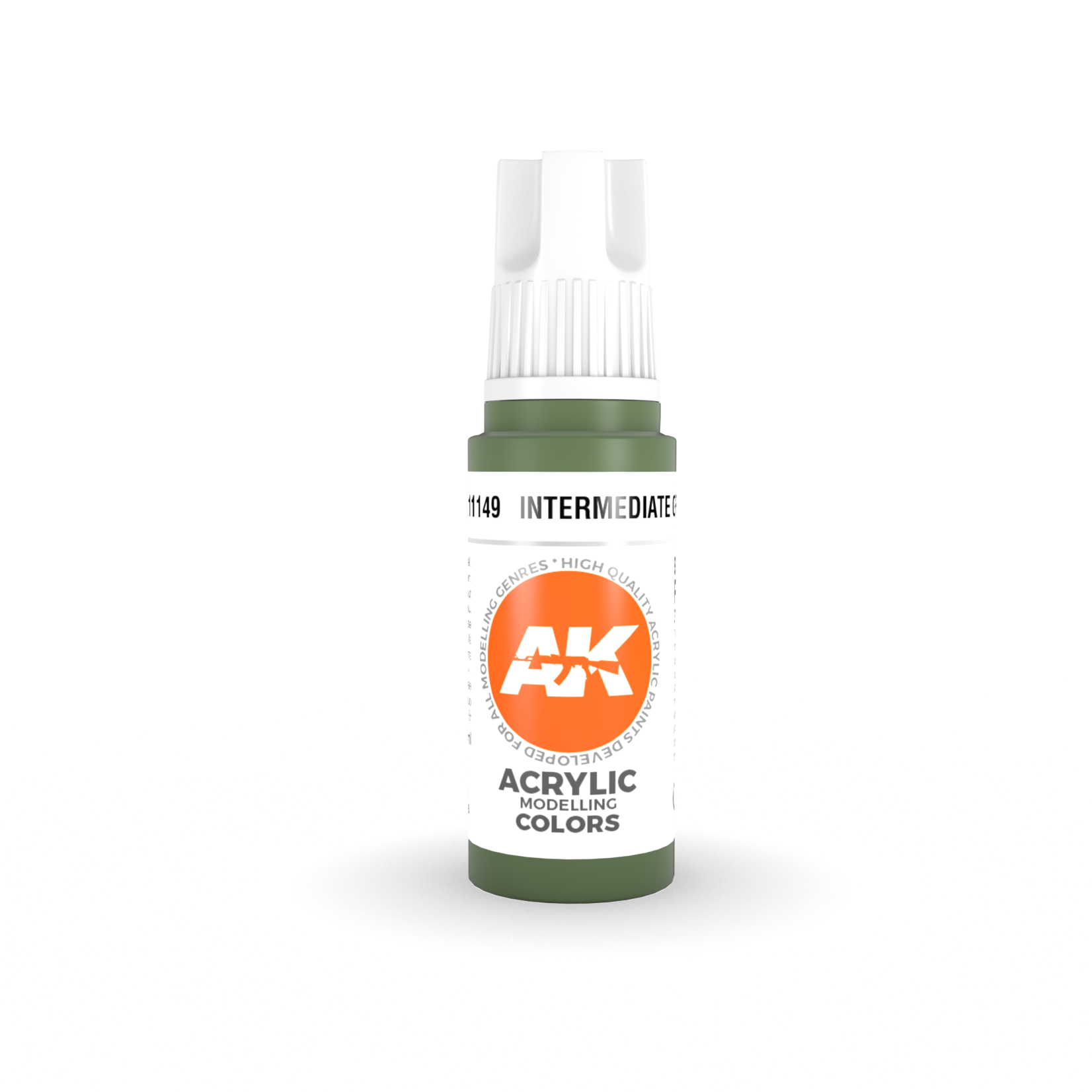 AK Interactive AK 3rd Gen Acrylics: Intermediate Green (17ml)