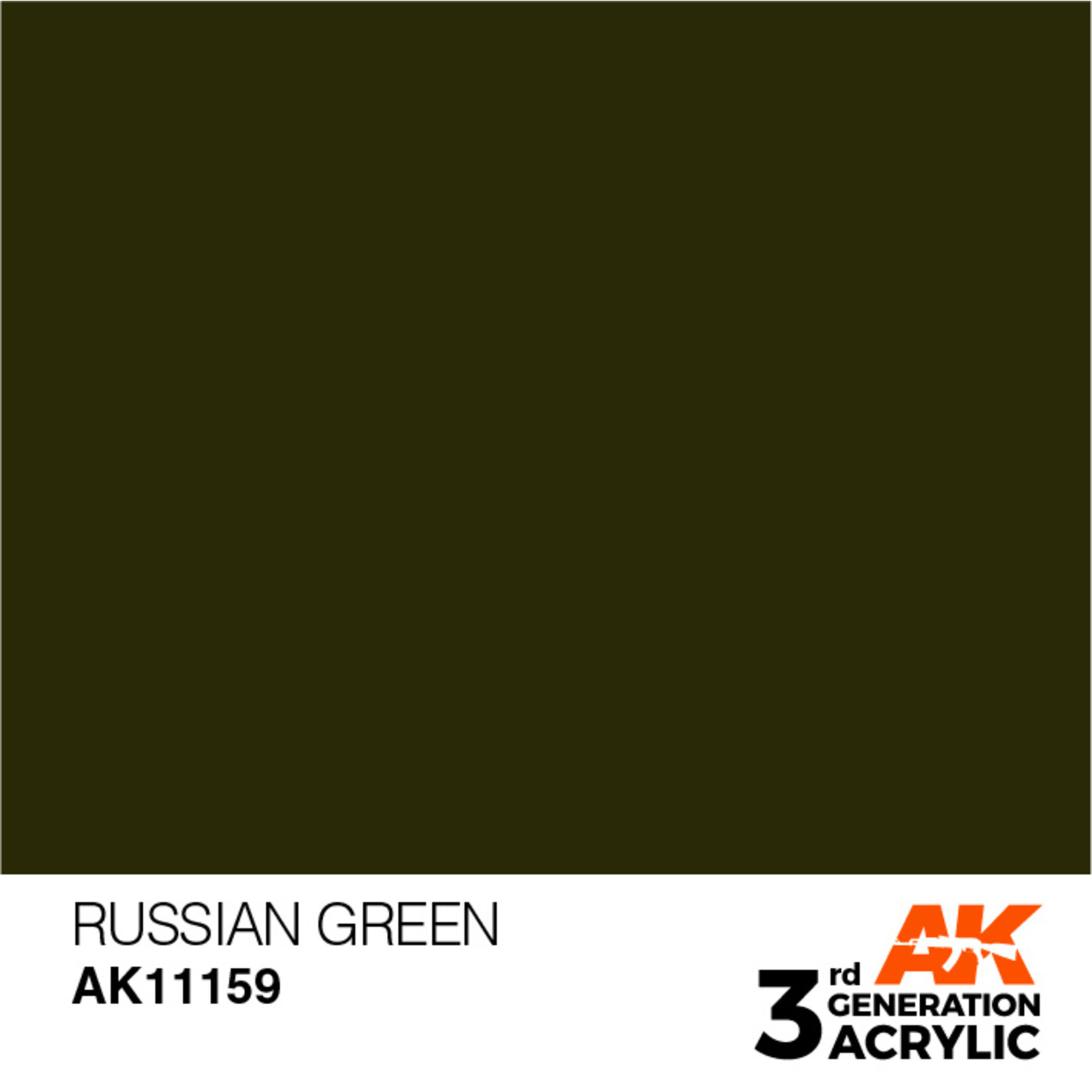 AK Interactive AK 3rd Gen Acrylics: Russian Green (17ml)