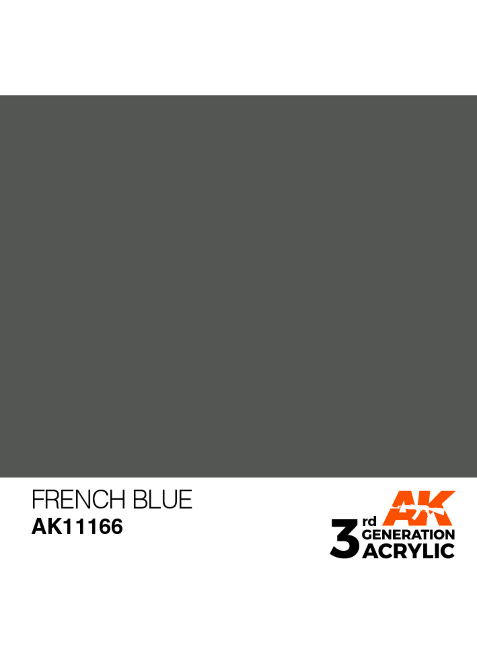 AK Interactive AK 3rd Gen Acrylics: French Blue (17ml)