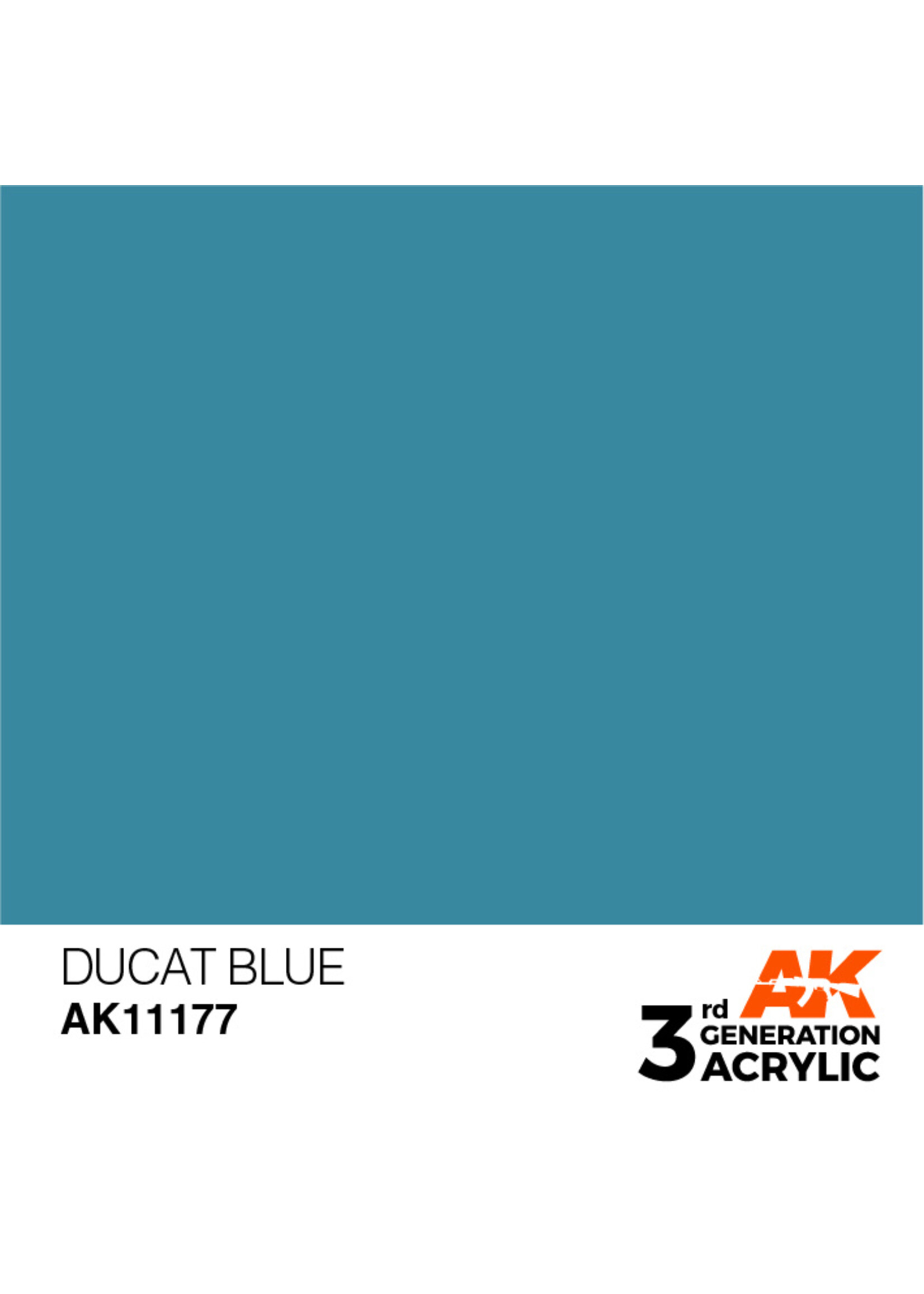 AK Interactive AK 3rd Gen Acrylics: Ducat Blue (17ml)