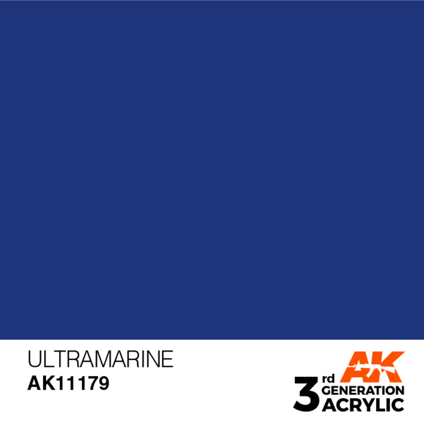 AK Interactive AK 3rd Gen Acrylics: Ultramarine (17ml)
