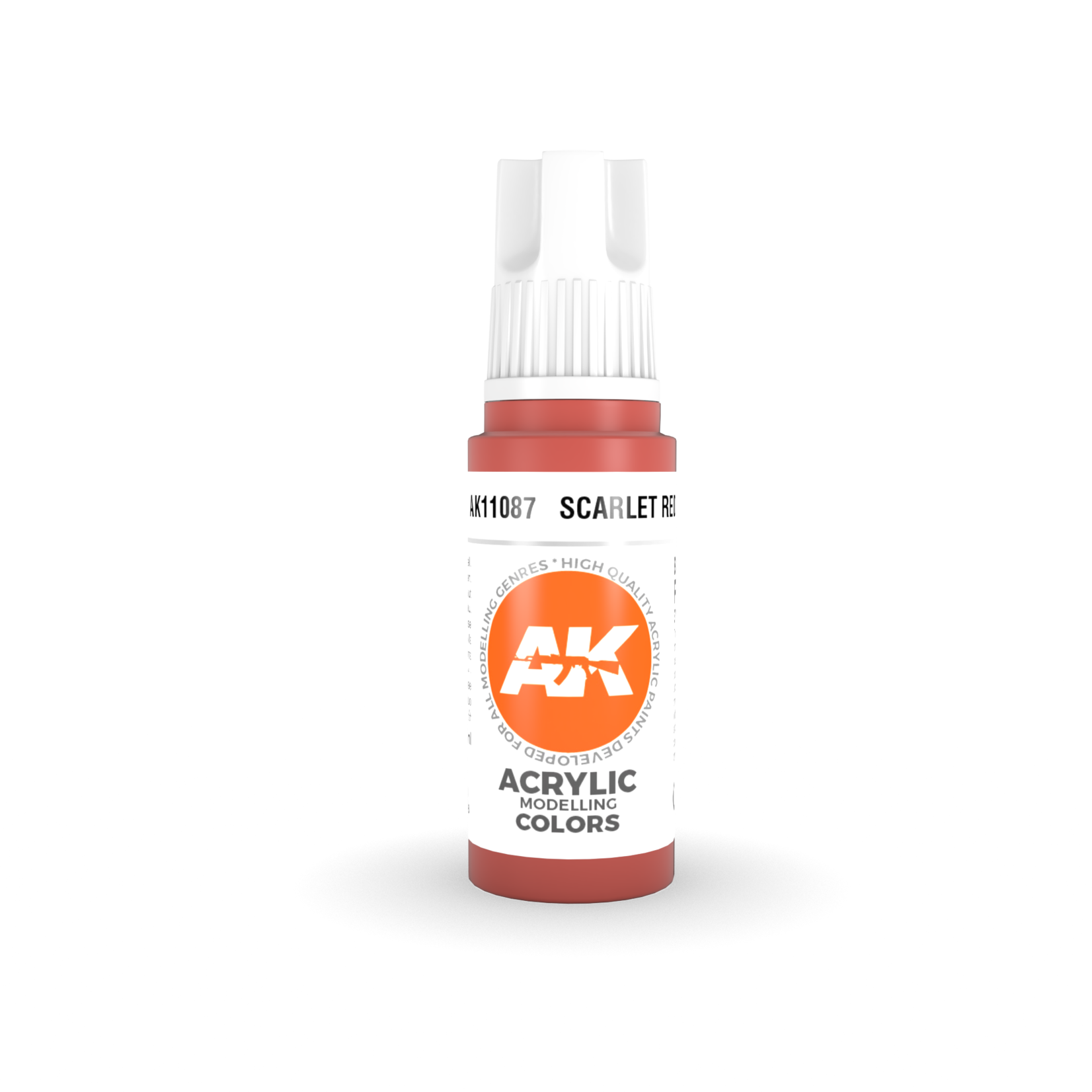 AK Interactive AK 3rd Gen Acrylics: Scarlet Red (17ml)